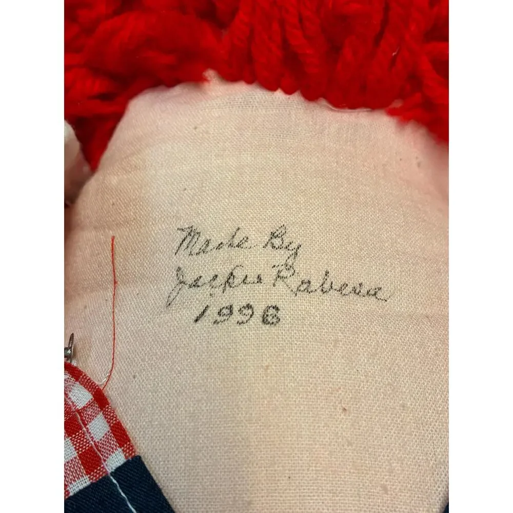 Vintage Handmade Raggedy Ann & Andy Dolls | Signed 1994, 1996 by Jackie Rebisa